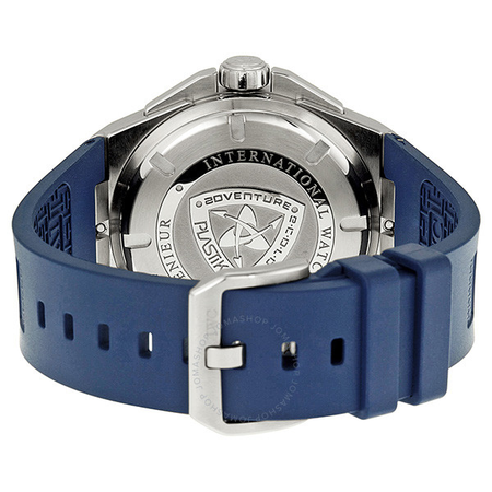 IWC Ingenieur Blue Dial Blue Rubber Automatic Men's Watch IW323603