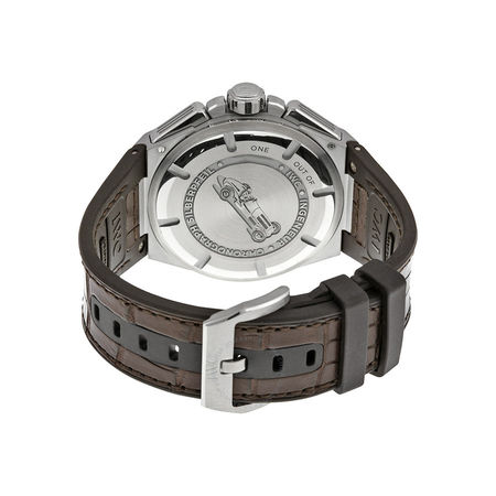 IWC Ingenieur Chronograph Silberpfeil Brown Dial Leather Strap Automatic Men's Watch IW378511