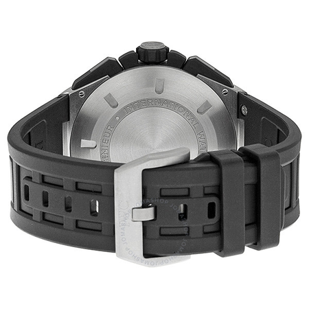 IWC Ingenieur Double Chronograph Silver Dial Rubber Strap Automatic Men's Watch IW386501