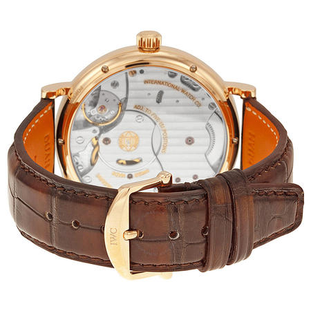 IWC Portofino Silver Dial Brown Leather Strap Men's Watch IW510107