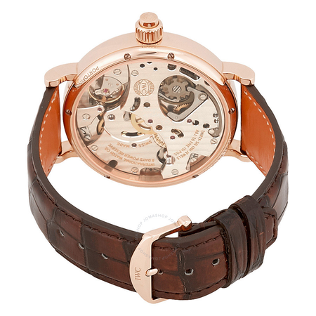 IWC Portofino Monopusher Silver-Plated Dial Chronograph 18K Rose Gold Men's Watch IW515104