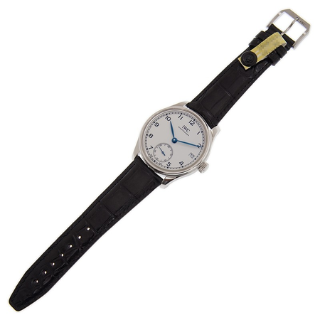 IWC Portuguese Hand Wind White Dial Men's Watch IW510212