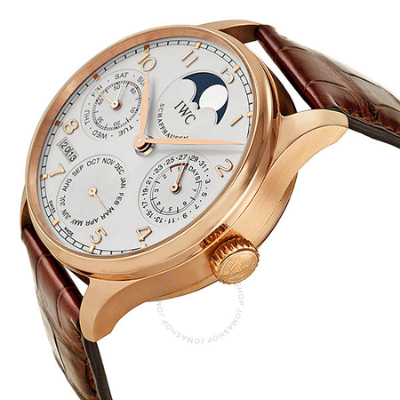 IWC Portuguese Perpetual Calendar 18kt Rose Gold Brown Men's Watch IW502213