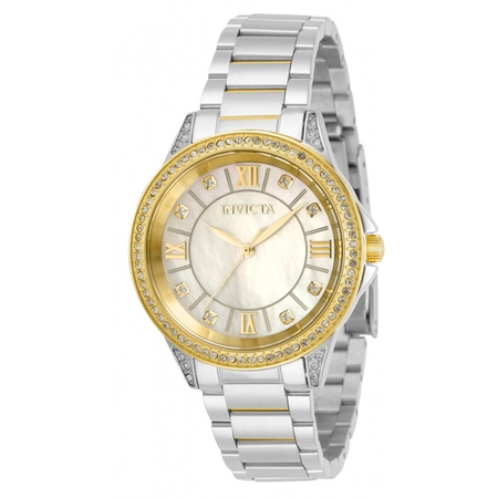 Invicta Invicta Angel Quartz Crystal White Dial Ladies Watch 30931 30931