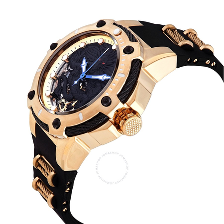 Invicta Bolt Black Dial Black Polyurethane Men's Watch 26315