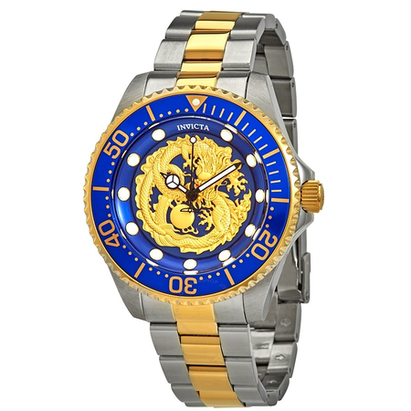 Invicta Pro Diver Dragon Automatic Blue Dial Two-tone Men's Watch 26491