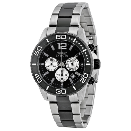 Invicta Pro Diver Chronograph Black Dial Two-tone Men's Watch 17401