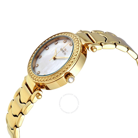 Invicta Wildflower Crystal White Mother of Pearl Dial Ladies Watch 23964