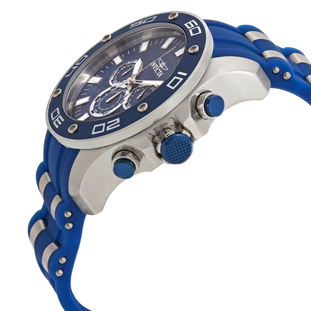 Invicta Open Box - Invicta Pro Diver Chronograph Blue Dial Two-Tone Men's Watch 26085 26085