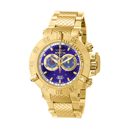 Invicta Subaqua Chronograph Men's Blue Dial Gold-plated Men's Watch 5404