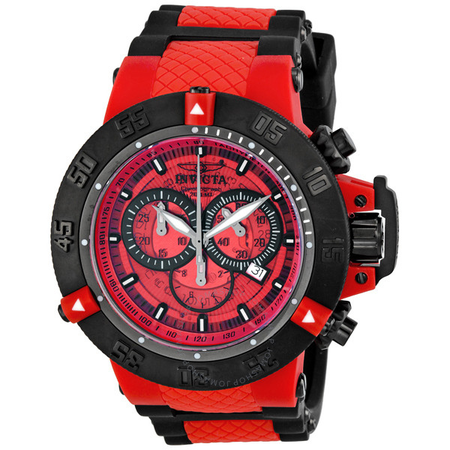 Invicta Subaqua Noma III Anatomic Chronograph Red Men's Watch 0938