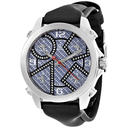 Jacob & Co. Jacob & Co Five time Zone Carbon Fiber Dial Diamond Men's Watch JCM-97DA