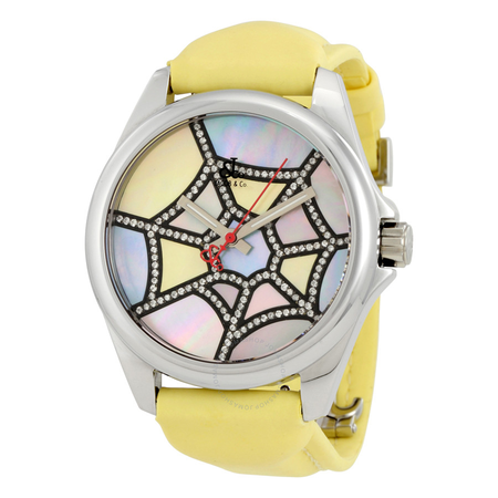 Jacob & Co. Jacob and Co. One Time Zone Multi-Color Mother of Pearl Diamond Ladies Watch JC-TZM18