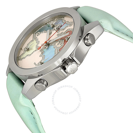 Jacob & Co. Jacob and Company Five Time Zone Diamond-Accented Pink Enamel Unisex Watch JCM125