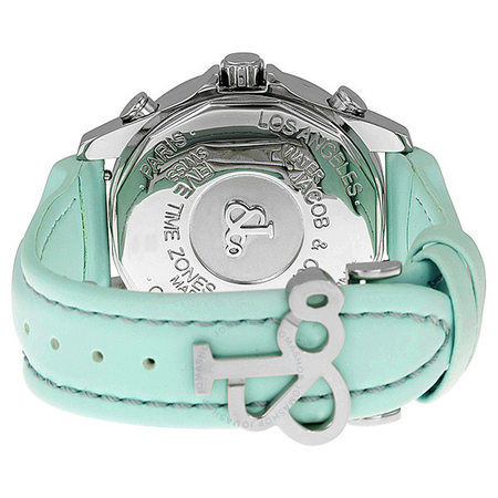 Jacob & Co. Jacob and Company Five Time Zone Diamond-Accented Pink Enamel Unisex Watch JCM125