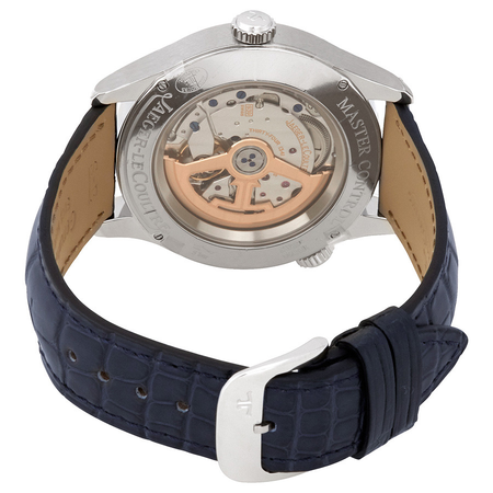 Jaeger LeCoultre Master Geographic Silver Dial Automatic Men's Alligator Leather Watch Q1428530