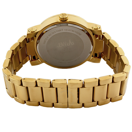 JBW 562 Black Crystal Dial Diamond Bezel Gold-tone Stainless Steel Men's Watch JB-6225-C