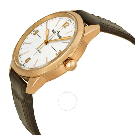 Jaeger LeCoultre Geophysic White Dial 18kt Rose Gold Men's Watch Q8002520