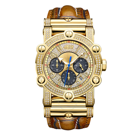 JBW Men's 10 YR Anniversary Phantom 1.96 ctw Diamond & Chronograph Watch JB-6215-10C