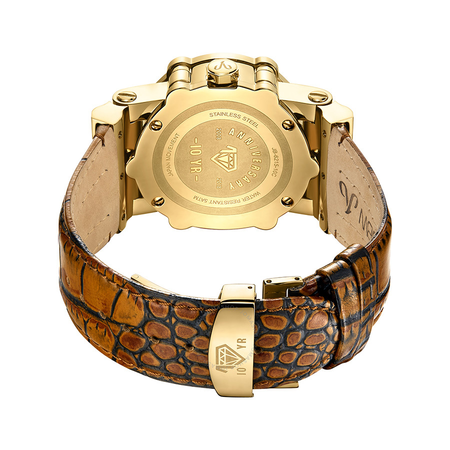 JBW Men's 10 YR Anniversary Phantom 1.96 ctw Diamond & Chronograph Watch JB-6215-10C