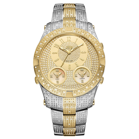 JBW Men's Jet Setter III 1.18 ctw Diamond Stainless Steel Watch J6348C