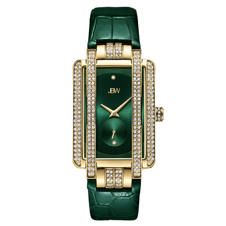 JBW Mink Quartz Diamond Crystal Green Dial Ladies Watch J6358L-E