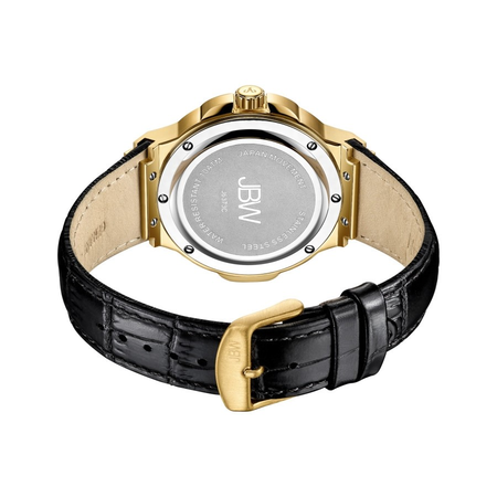 JBW Saxon 48 Quartz Diamond Gold Dial Men's Watch J6373C