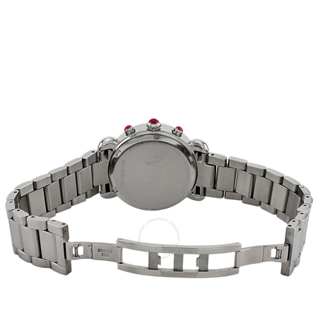 JBW Victory Chronograph Diamond Mother of Pearl Dial Steel Ladies Watch JB-6210-160-C