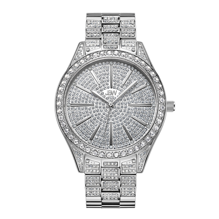 JBW Women's Cristal 0.12 ctw Diamond Stainless Steel Watch J6346C