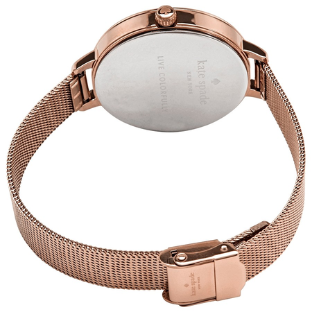 Kate Spade Metro Mother of Pearl Crystal Dial Ladies Rose Gold-tone Watch KSW1492