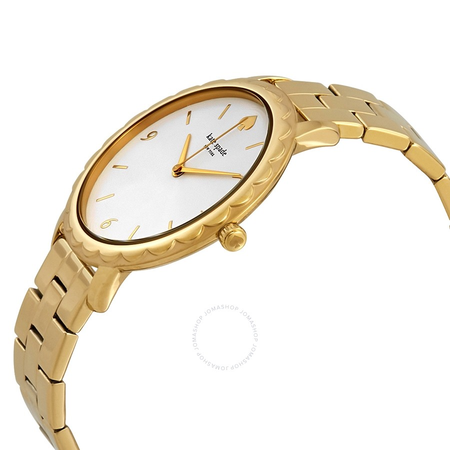 Kate Spade Metro Scallop White Dial Ladies Gold-tone Watch KSW1494