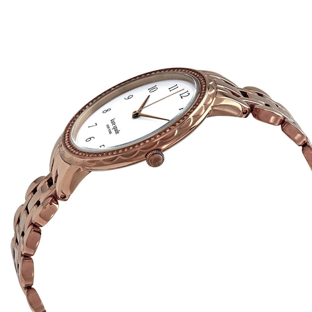 Kate Spade New York Morningside Quartz Crystal White Dial Ladies Watch KSW1552
