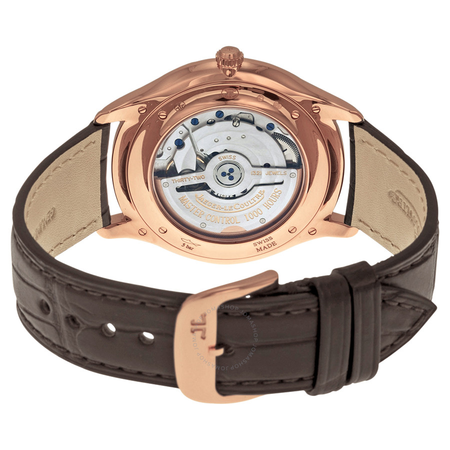 Jaeger LeCoultre Master Ultra Thin Beige Dial Black Leather Men's Watch Q1272510