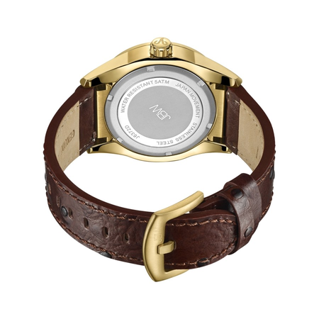 JBW Bond Quartz Diamond Brown Dial Men's Watch J6372D