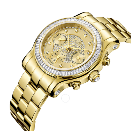JBW Laurel Gold-tone Multi-Function Diamond Dial Gold-tone Steel Bracelet Ladies Watch J6330A