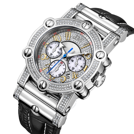 JBW Men's 10 YR Anniversary Phantom 1.96 ctw Diamond & Chronograph Watch JB-6215-10A