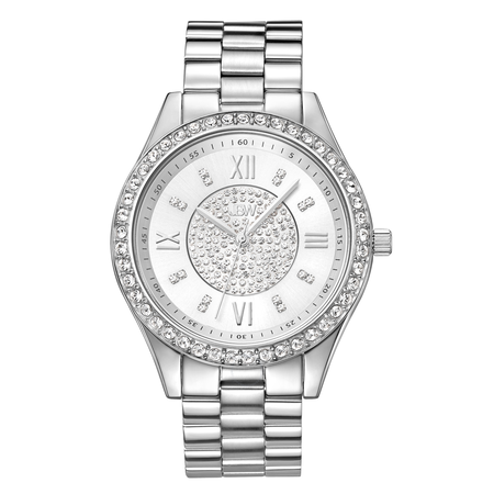 JBW Mondrian Silver Diamond Dial Stainless Steel Ladies Watch J6303A