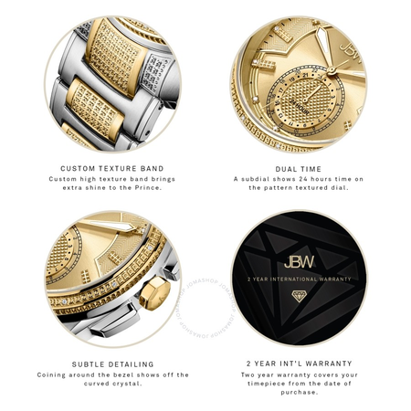 JBW Prince Quartz Diamond Men's Watch J6371B