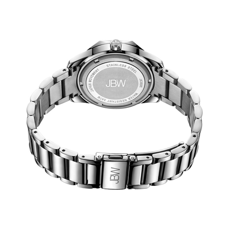 JBW Quartz Diamond Crystal Silver Dial Ladies Watch J6369E