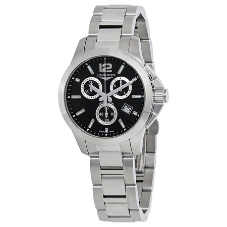 Longines Conquest Chronograph Black Dial Unisex Watch L33794566