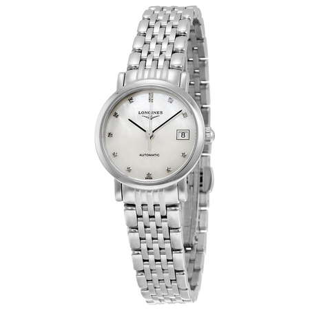 Longines Elegant Mother of Pearl Dial Stainless Steel Ladies Watch L43094876
