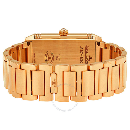 Jaeger LeCoultre Grande Reverso Silver Dial 18kt Rose Gold Ladies Watch Q3202121