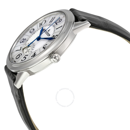 Jaeger LeCoultre Rendez-Vous Date Mother of Pearl Dial Black Leather Men's Watch Q3548490