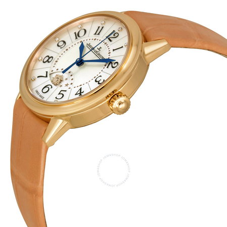 Jaeger LeCoultre Jaeger Lecoultre Rendez-vous Night & Day Mother of Pearl Dial Gold Leather Ladies Watch Q3462590