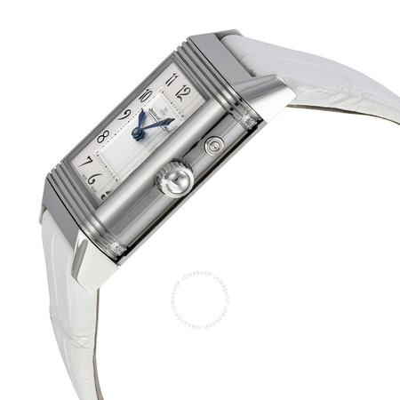 Jaeger LeCoultre Reverso Duetto Duo White Leather Ladies Watch Q2698420