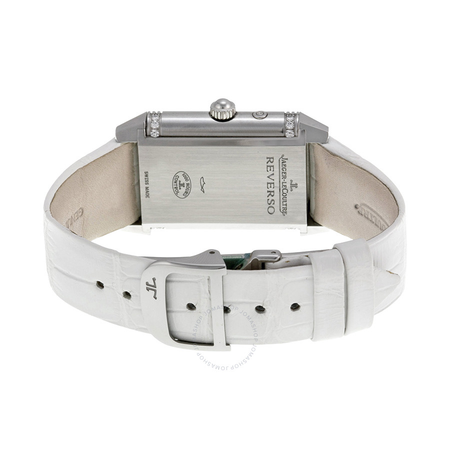 Jaeger LeCoultre Reverso Duetto Duo White Leather Ladies Watch Q2698420