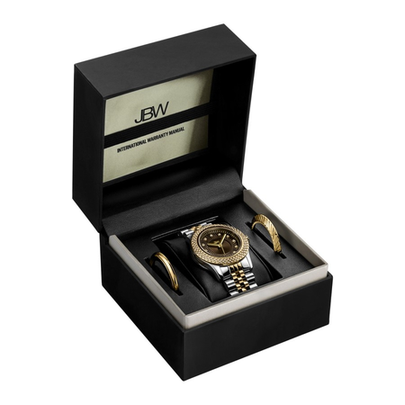 JBW Carina Quartz Diamond Crystal Brown Dial Ladies Watch J6368E
