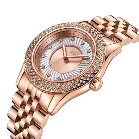 JBW Carina Quartz Diamond Rose Gold Dial Ladies Watch J6368B