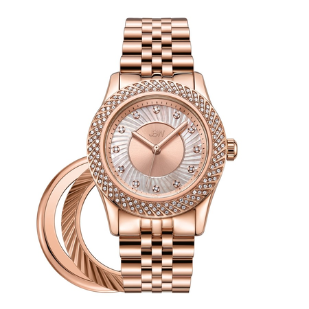 JBW Carina Quartz Diamond Rose Gold Dial Ladies Watch J6368B
