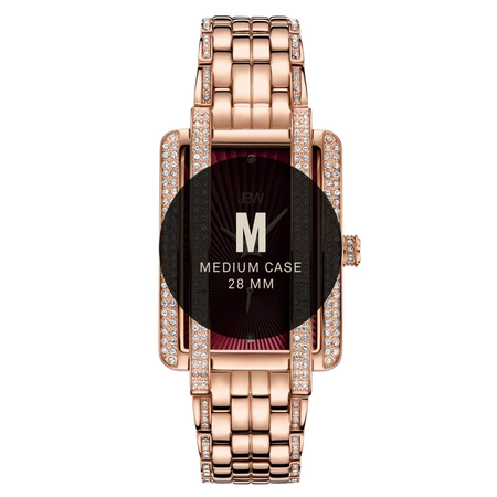 JBW Mink Quartz Diamond Red Dial Ladies Watch J6358F
